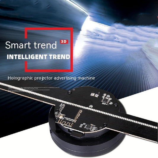 Enhanced 3D Holographic Advertising Fan Display for Stores-1